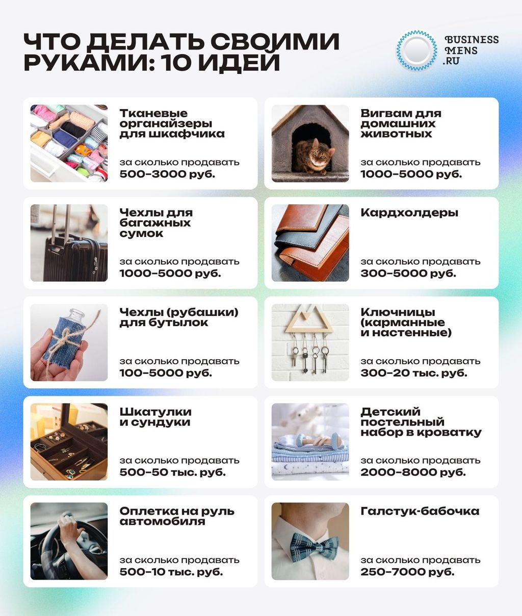 Топ-10 идей: что делать своими руками на продажу в маркетплейсах