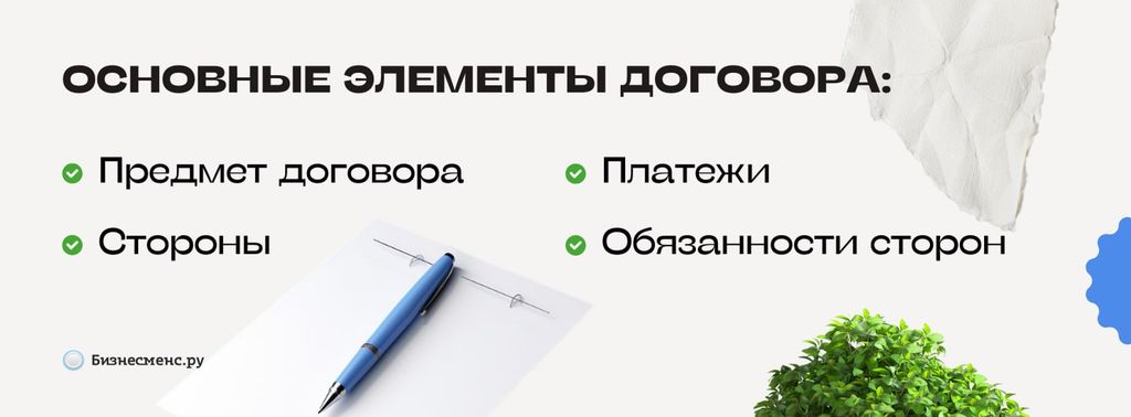 Основные элементы договора франчайзинга