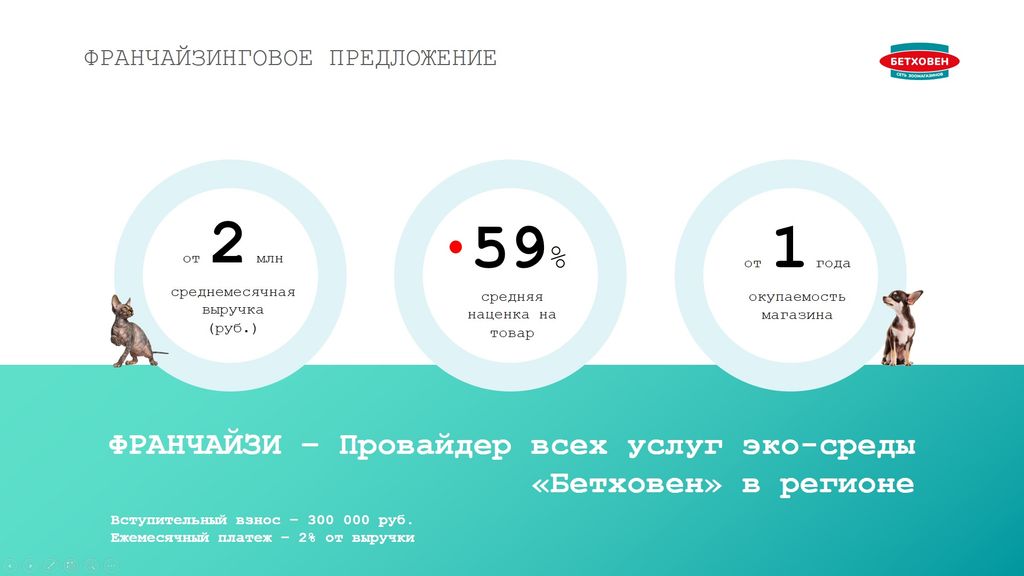 Франшиза Бетховен - зоомагазин