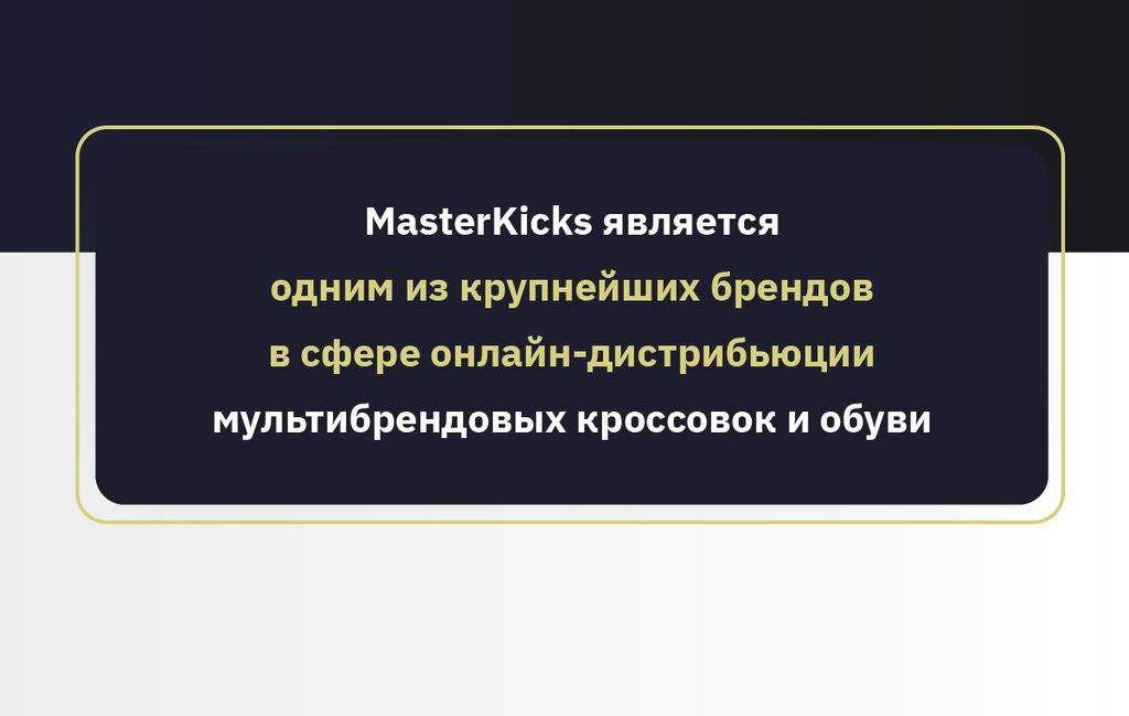 Франшиза MasterKiсks - онлайн-магазин кроссовок
