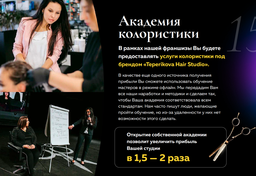 Франшиза Teperikova hair studio - студия колористики