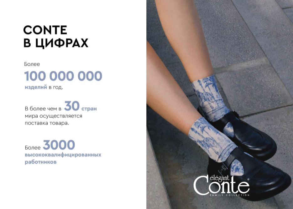 Франшиза Conte - магазин одежды, белья и колготок