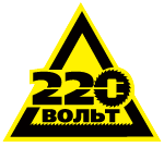 Логотип фрашизы 220 Вольт 