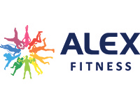 Логотип фрашизы ALEX FITNESS