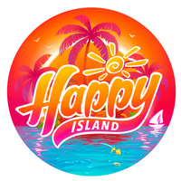 Логотип фрашизы Happy Island - кофейня