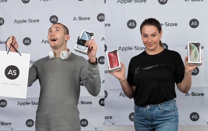Mr apple. Фото лиц людей из Apple магазине.
